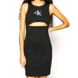 Large mini cut out New Calvin Klein dress